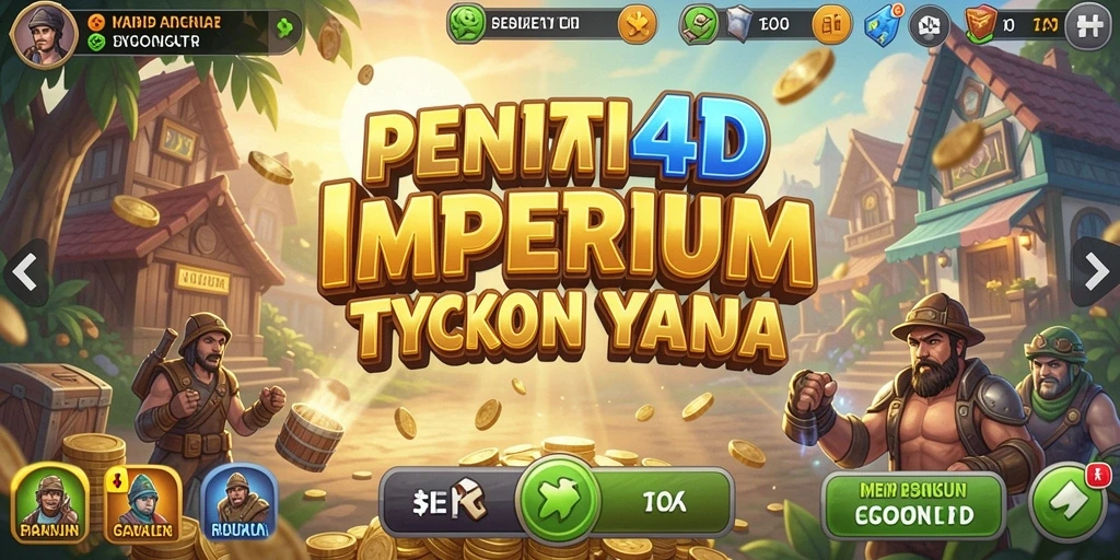 Screenshot gameplay PENITI4D yang menampilkan dinamika bisnis yang seru.