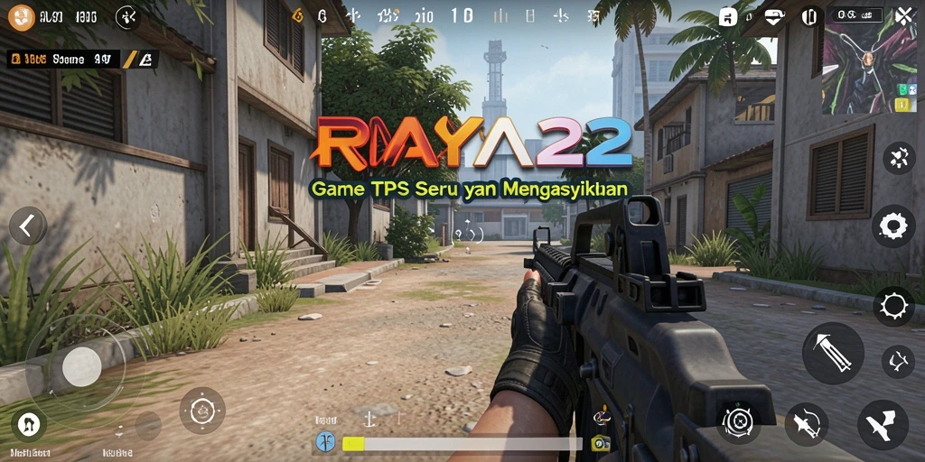 Screenshot dari gameplay seru RAYA22 yang penuh aksi tembak-menembak.